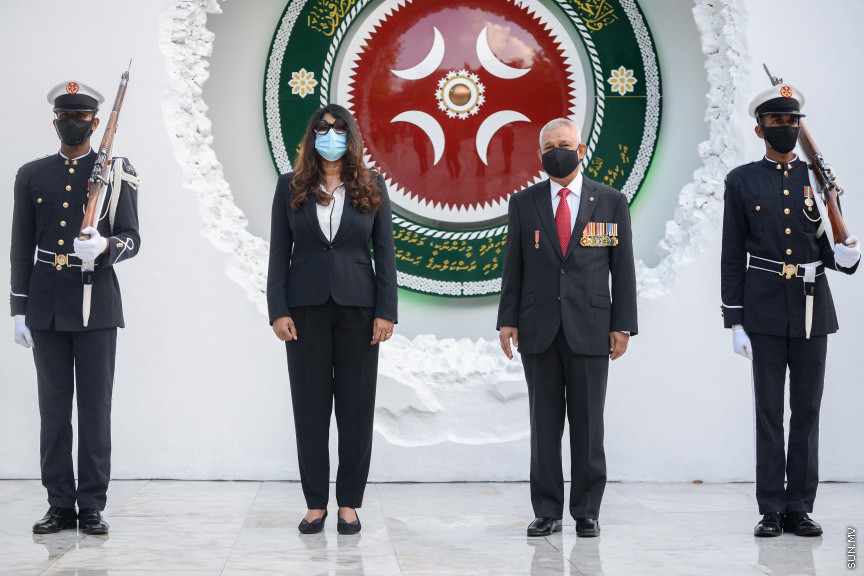 ނޮވެމްބަރ 3، 2020: ނަސްރުގެ ދުވަހުގެ މުނާސަބަތުގައި ތިނެއް ނުވެމްބަރުގެ ހަނދާނީ ބިނާގައި ދިދަ ޖެހުމާއި ގާޑް މައުންޓް ކުރުމުގެ ރަސްމިއްޔާތު -- ސަން ފޮޓޯ/ ފަޔާޒު މޫސާ