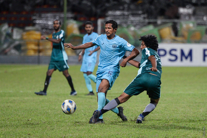 ޑިސެމްބަރ 14، 2020: ދިރާގު ދިވެހި ޕްރިމިއާ ލީގުގައި ވެލެންސިއާ ގްރީން ސްޓްރީޓް ބައްދަލުކުރި މެޗުގެ ތެރެއިން: 15 އަހަރު ފަހުން ވެލެންސިއާ ޖޯޒީގައި ކުޅުނު ފުރަތަމަ މެޗުގައި އަލީ އަޝަފާގުގެ ގޯލުން ވެލެންސިއާ ވަނީ ފުރަތަމަ މެޗު ކާމިޔާބުކޮށް ލީގު ފެށުން ރަގަޅު ކޮއްފައި -- ސަން ފޮޓޯ/ ފަޔާޒު މޫސާ