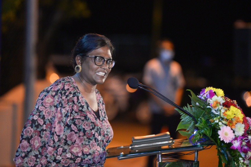 ޑިސެމްބަރ 20، 2020: ކުރިން ވެސްޓު ޕާކު ހުރި ސަރަހައްދުގައި ތަރައްގީކުރި އެސްޓީއޯ ބަސް ޓާމިނަލާއި ޕާކު ސަރަހައްދު ހުޅުވުމަށް ބޭއްވި ރަސްމިއްޔާތުގެ ތެރެއިން: މި ރަސްމިއްޔާުގައި ބައިވެރިވެ ވަޑައިގެން ބަސްޓާމިނަލް އާއި ހުޅުވައި ދެއްވީ ނައިބް ރައީސް ފައިސަލް ނަސީމް -- ސަން ފޮޓޯ/ ފަޔާޒު މޫސާ
