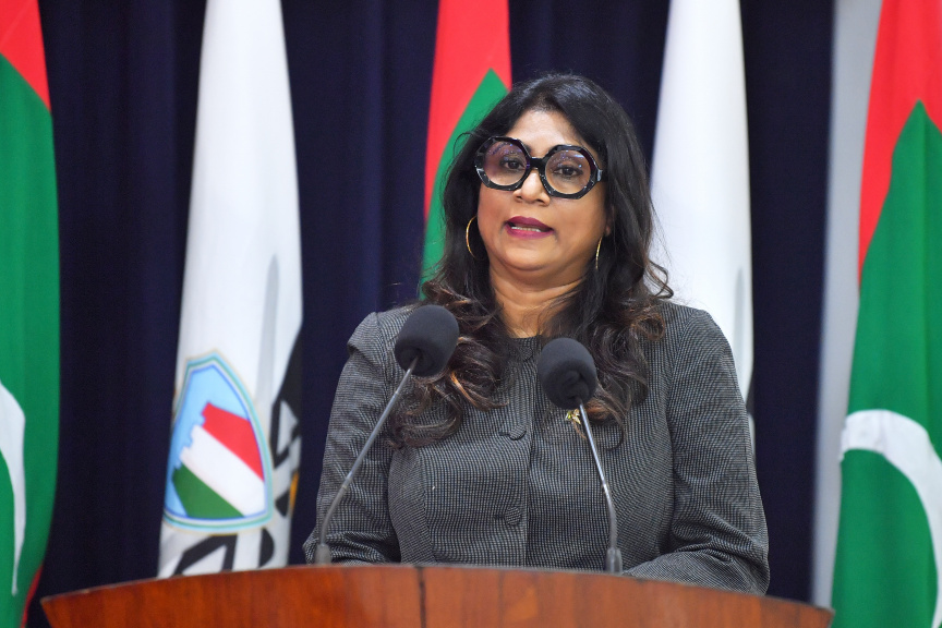 ޖެނުއަރީ 25، 2021: ސިފައިންގެ އޮފިސަރުންނަށް މަޤާމުގެ ކުރިއެރުން ދިނުމަށް މޯލްޑިވްސް ނެޝަނަލް ޑިފެންސް ފޯސް (އެމް.އެން.ޑީ.އެފް) ގެ މައި މަރުކަޒުގައި ބޭއްވި ހާއްސަ ރަސްމިއްޔާތުގެ ތެރެއިން -- ފޮޓޯ/ ރައީސް އޮފީސް