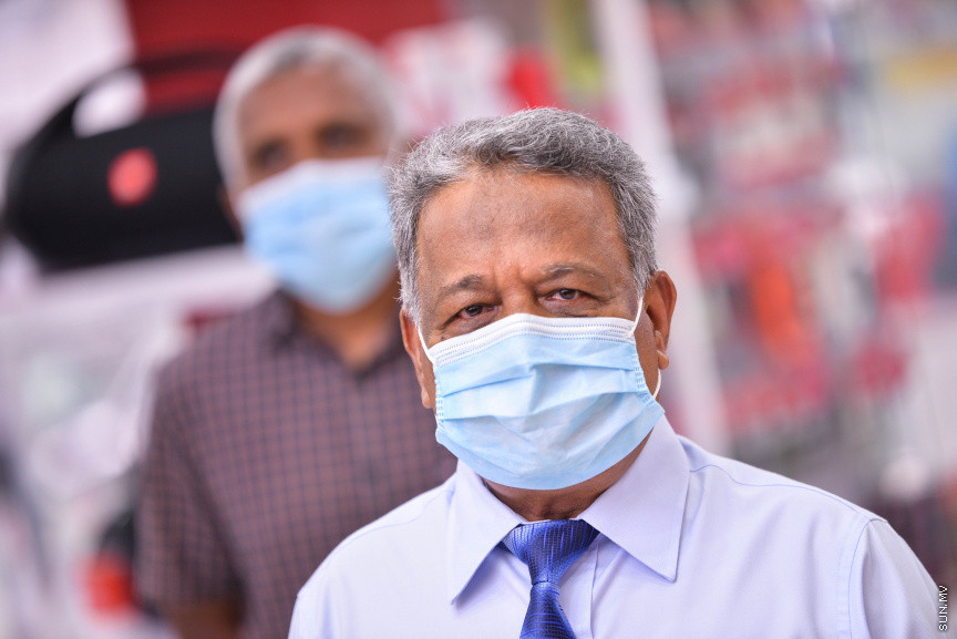 ފެބްރުއަރީ 17، 2021: ގިނަ ބާވަތެއްގެ މުދާ އެއް ތަނަކުން ލިބޭ ރެޑްވޭވްގެ އައު ފިހާރަ، ރެޑްވޭވް ޕެވީލިއަން ހުޅުވުން -- ސަން ފޮޓޯ/ ފަޔާޒު މޫސާ