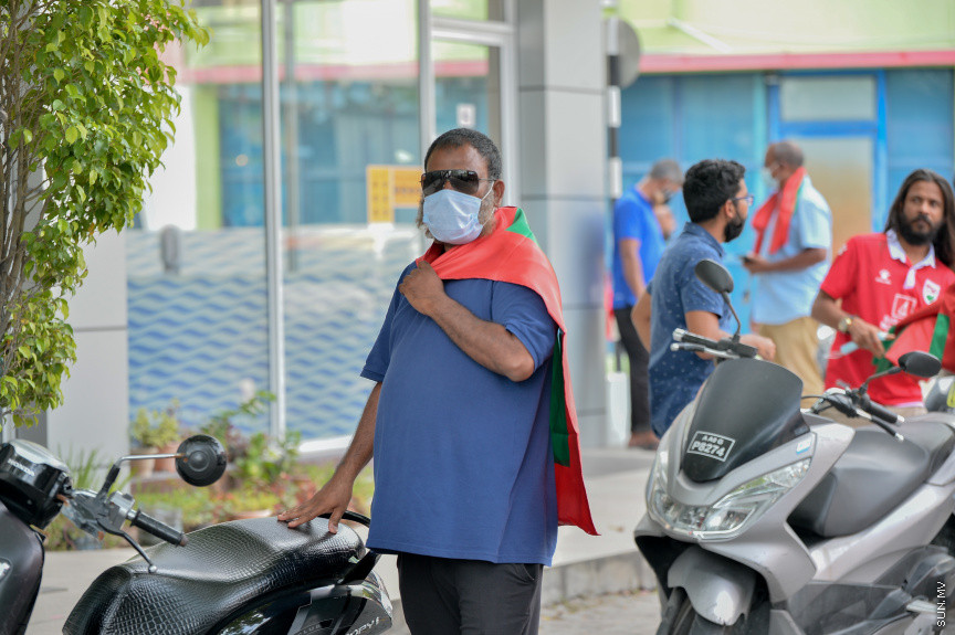 09/30/2021 - "ޒުވާނުން ގައުމީ ޓީމާއެކު" ގެ ނަމުގައި މިއަދު ހަވީރު މާލޭގައި ބޭއްވި ސައިކަލް ބުރުގެ ތެރެއިން --- ސަން ފޮޓޯ// އަހުމަދު އައިމަން އަލީ