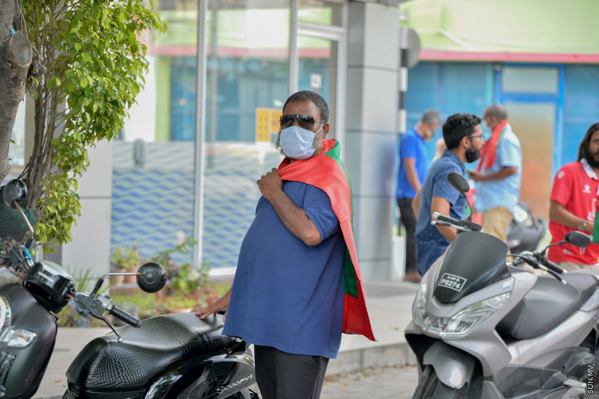 09/30/2021 - "ޒުވާނުން ގައުމީ ޓީމާއެކު" ގެ ނަމުގައި މިއަދު ހަވީރު މާލޭގައި ބޭއްވި ސައިކަލް ބުރުގެ ތެރެއިން --- ސަން ފޮޓޯ// އަހުމަދު އައިމަން އަލީ