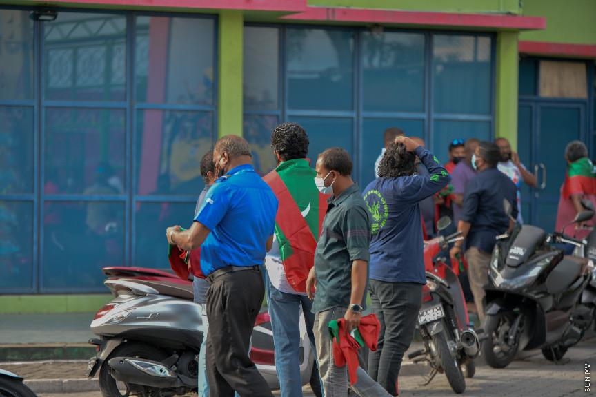 09/30/2021 - "ޒުވާނުން ގައުމީ ޓީމާއެކު" ގެ ނަމުގައި މިއަދު ހަވީރު މާލޭގައި ބޭއްވި ސައިކަލް ބުރުގެ ތެރެއިން --- ސަން ފޮޓޯ// އަހުމަދު އައިމަން އަލީ