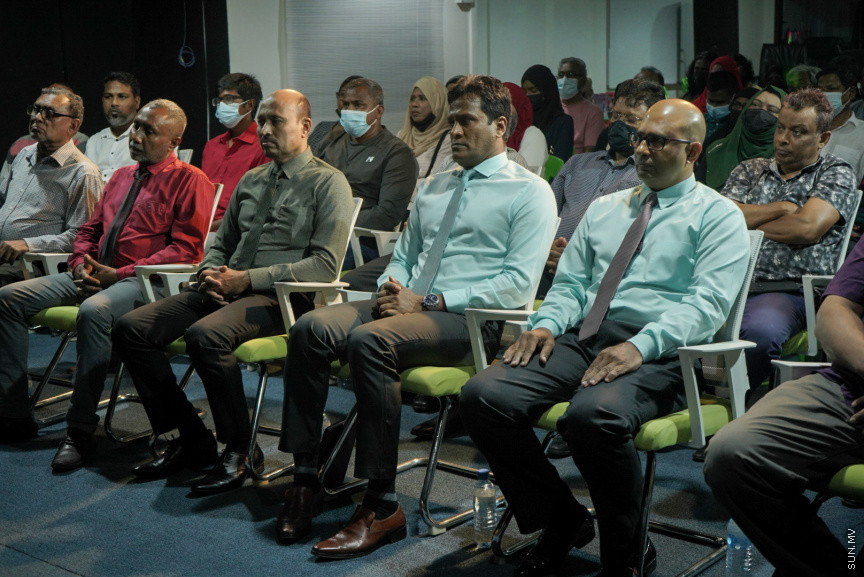 ނަސްރުގެ ދުވަސް ފާހަގަކުރުމަށް ޑީއެންއޭއިން ބޭއްވި ޖަލްސާގެ ތެރެއިން --- ސަން ފޮޓޯ/ މުހައްމަދު ހައްޔާން