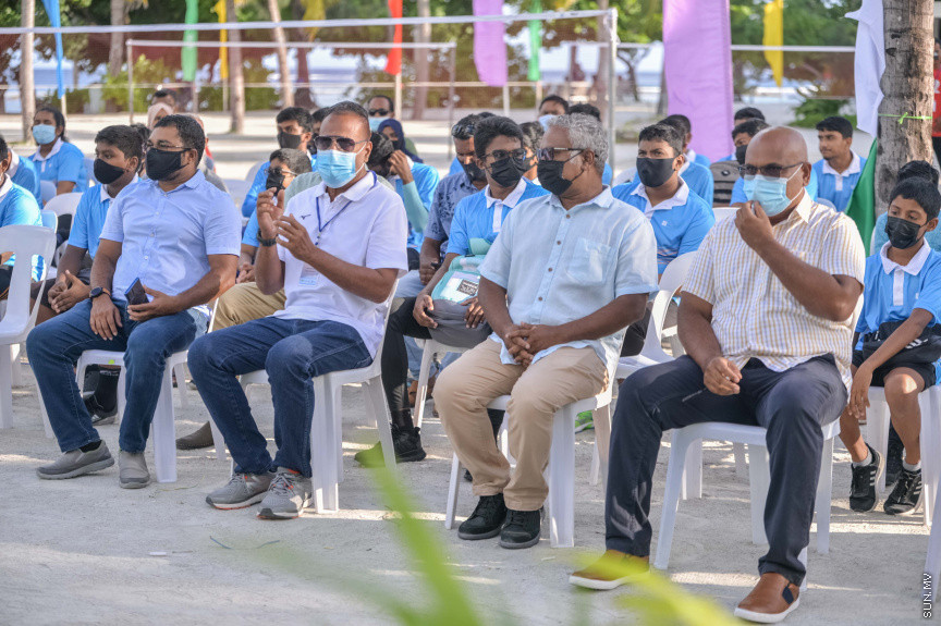 ހުޅުމާލޭ ވޮލީ ކޭމްޕް ހުޅުވުމުގެ ރަސްމިއްޔާތުގެ ތެރެއިން --- ސަން ފޮޓޯ/އަހުމަދު އައިމަން އަލީ