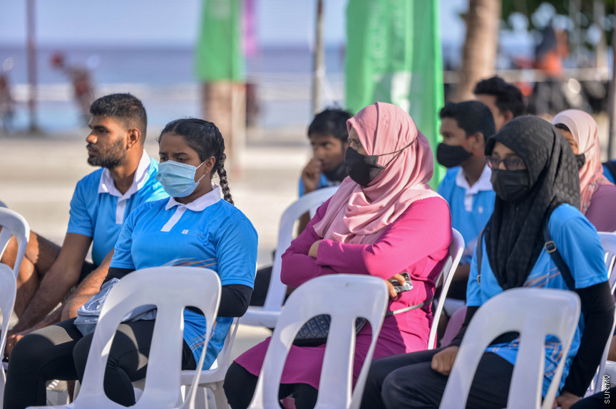 ހުޅުމާލޭ ވޮލީ ކޭމްޕް ހުޅުވުމުގެ ރަސްމިއްޔާތުގެ ތެރެއިން --- ސަން ފޮޓޯ/އަހުމަދު އައިމަން އަލީ