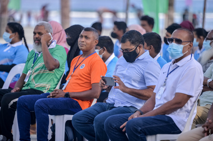 ހުޅުމާލޭ ވޮލީ ކޭމްޕް ހުޅުވުމުގެ ރަސްމިއްޔާތުގެ ތެރެއިން --- ސަން ފޮޓޯ/އަހުމަދު އައިމަން އަލީ