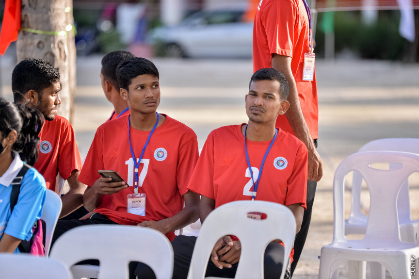 ހުޅުމާލޭ ވޮލީ ކޭމްޕް ހުޅުވުމުގެ ރަސްމިއްޔާތުގެ ތެރެއިން --- ސަން ފޮޓޯ/އަހުމަދު އައިމަން އަލީ