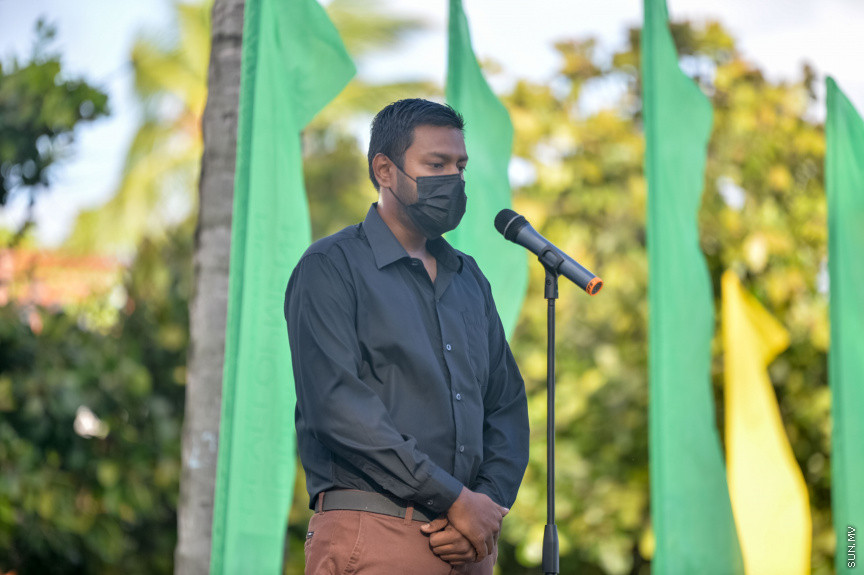 ހުޅުމާލޭ ވޮލީ ކޭމްޕް ހުޅުވުމުގެ ރަސްމިއްޔާތުގެ ތެރެއިން --- ސަން ފޮޓޯ/އަހުމަދު އައިމަން އަލީ