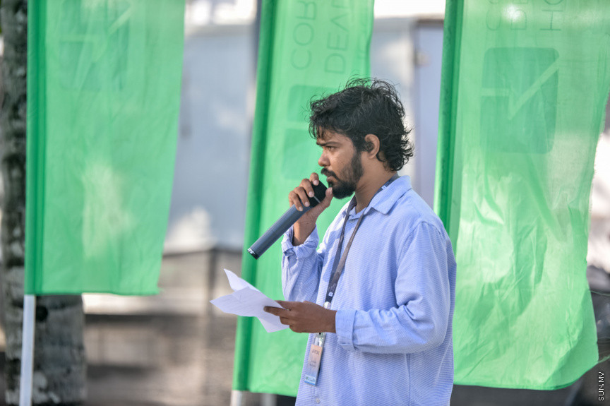 ހުޅުމާލޭ ވޮލީ ކޭމްޕް ހުޅުވުމުގެ ރަސްމިއްޔާތުގެ ތެރެއިން --- ސަން ފޮޓޯ/އަހުމަދު އައިމަން އަލީ