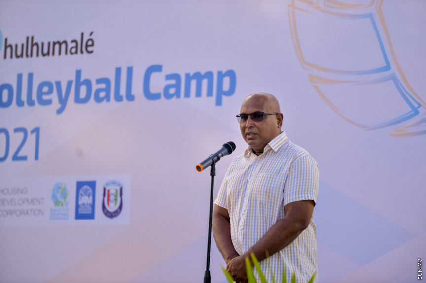 ހުޅުމާލޭ ވޮލީ ކޭމްޕް ހުޅުވުމުގެ ރަސްމިއްޔާތުގެ ތެރެއިން --- ސަން ފޮޓޯ/އަހުމަދު އައިމަން އަލީ