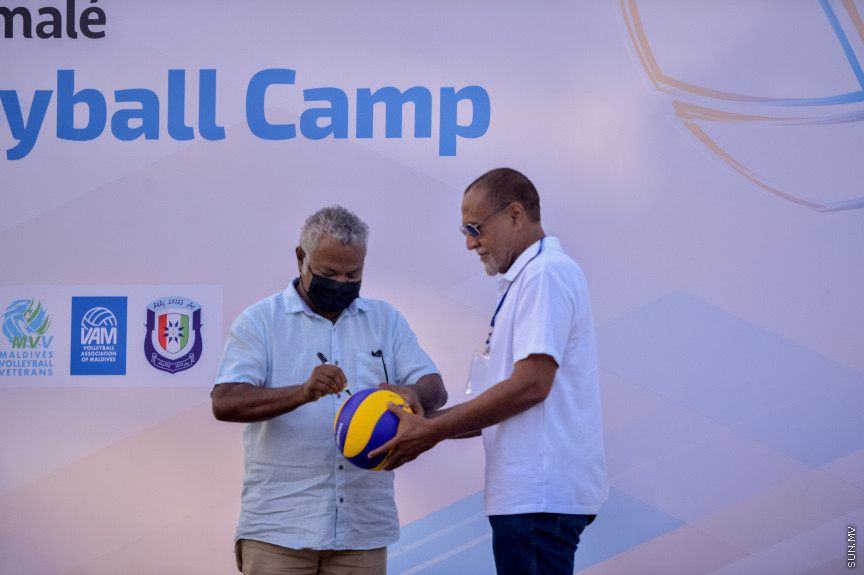 ހުޅުމާލޭ ވޮލީ ކޭމްޕް ހުޅުވުމުގެ ރަސްމިއްޔާތުގެ ތެރެއިން --- ސަން ފޮޓޯ/އަހުމަދު އައިމަން އަލީ