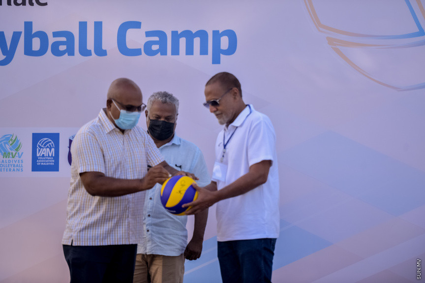 ހުޅުމާލޭ ވޮލީ ކޭމްޕް ހުޅުވުމުގެ ރަސްމިއްޔާތުގެ ތެރެއިން --- ސަން ފޮޓޯ/އަހުމަދު އައިމަން އަލީ
