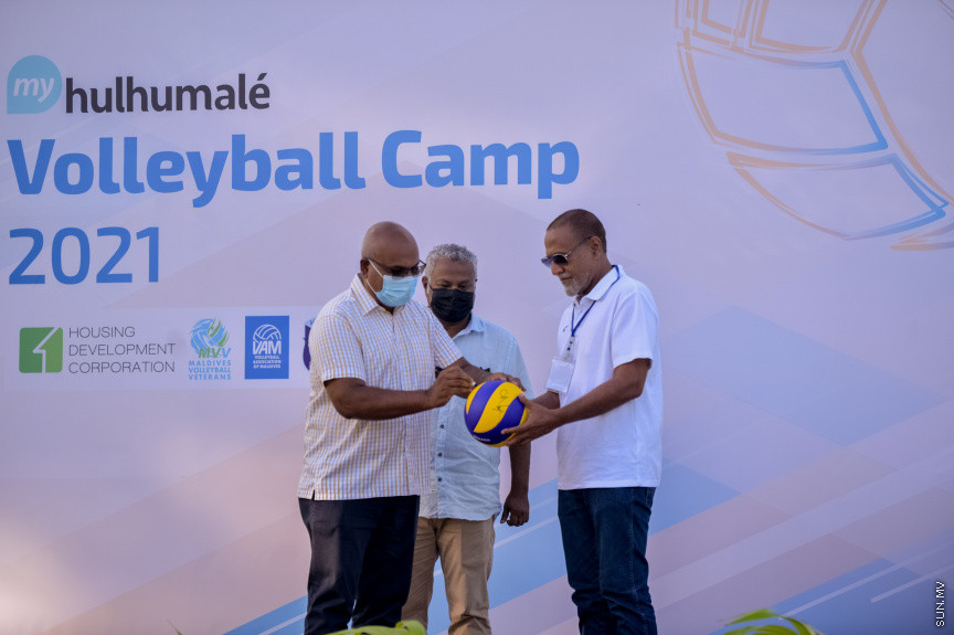 ހުޅުމާލޭ ވޮލީ ކޭމްޕް ހުޅުވުމުގެ ރަސްމިއްޔާތުގެ ތެރެއިން --- ސަން ފޮޓޯ/އަހުމަދު އައިމަން އަލީ