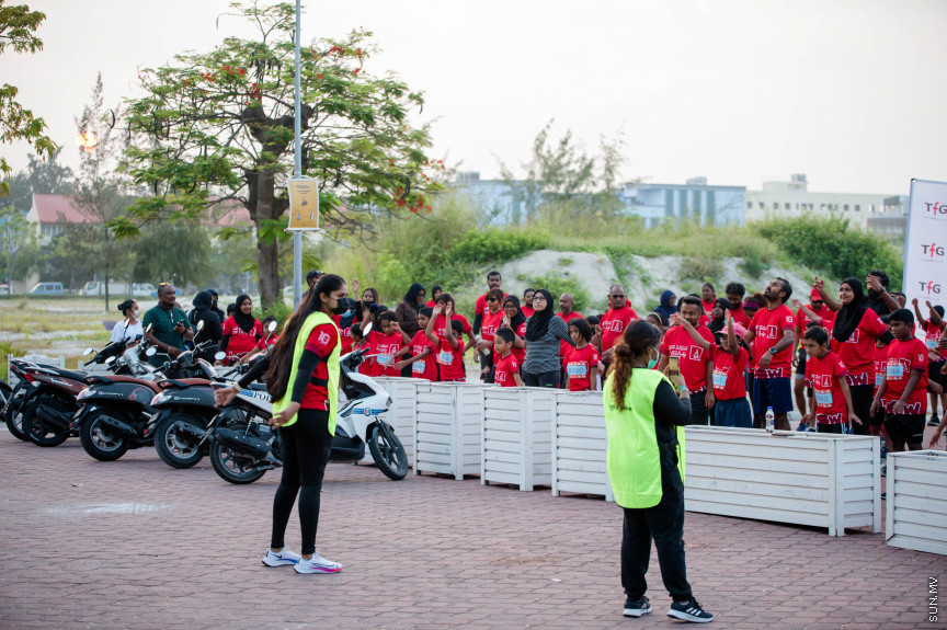 ބީއެމްއެލް ވާއު ޓީއެފްޖީ ކިޑްޒް ރަން 2020 ގެ ތެރެއިން -- ސަން ފޮޓޯ/ ނާއިލް ހުސައިން