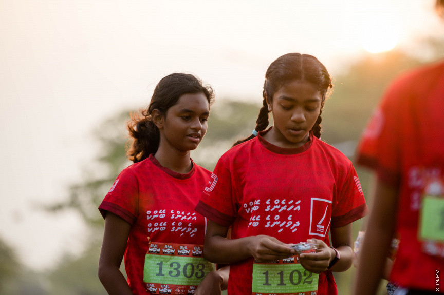 ބީއެމްއެލް ވާއު ޓީއެފްޖީ ކިޑްޒް ރަން 2020 ގެ ތެރެއިން -- ސަން ފޮޓޯ/ ނާއިލް ހުސައިން