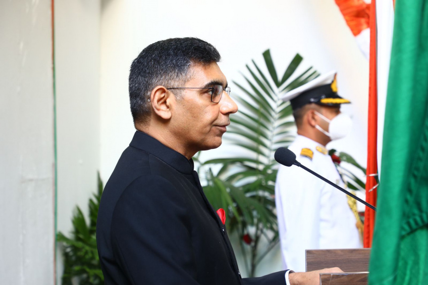އިންޑިއާގެ ޖުމްހޫރީ ދުވަސް ފާހަގަކުރުމަށް ރާއްޖޭގައި ހުންނަ އިންޑިއާ ހައިކޮމިޝަނުން ބޭއްވި ރަސްމިއްޔާތުގެ ތެރެއިން --- 
