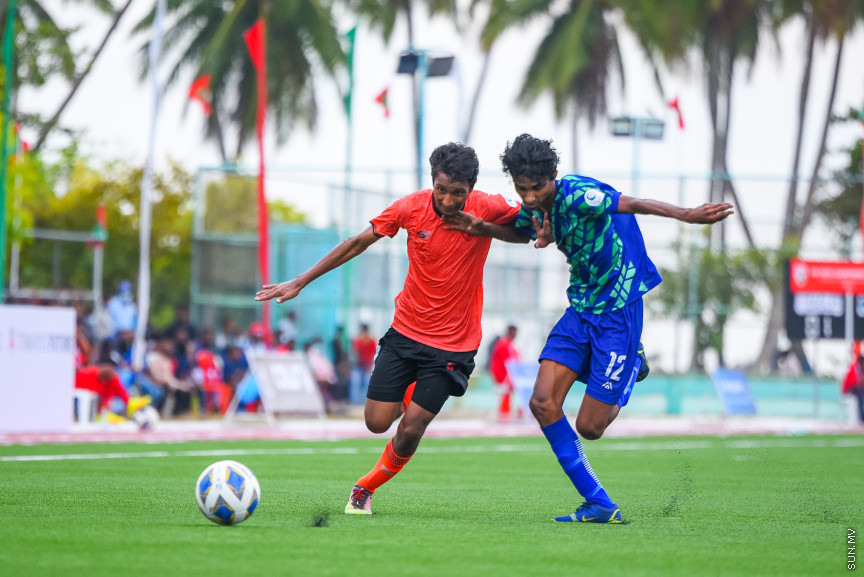 ޔޫތު ޗެމްޕިއަންޝިޕް 21/2022 ގެ ޗެމްޕިއަންކަން އީގަލްސްއިން ހޯދުން.   އީގަލްސް މި މެޗު ކާމިޔާބުކުރީ  1 - 0 ގެ ނަތީޖާ އަކުން ސުޕަ ޔުނައިޓެޑް ސްޕޯޓްސް ބަލިކޮށްގެން -- ސަން ފޮޓޯ/ މުހައްމަދު ހައްޔާން