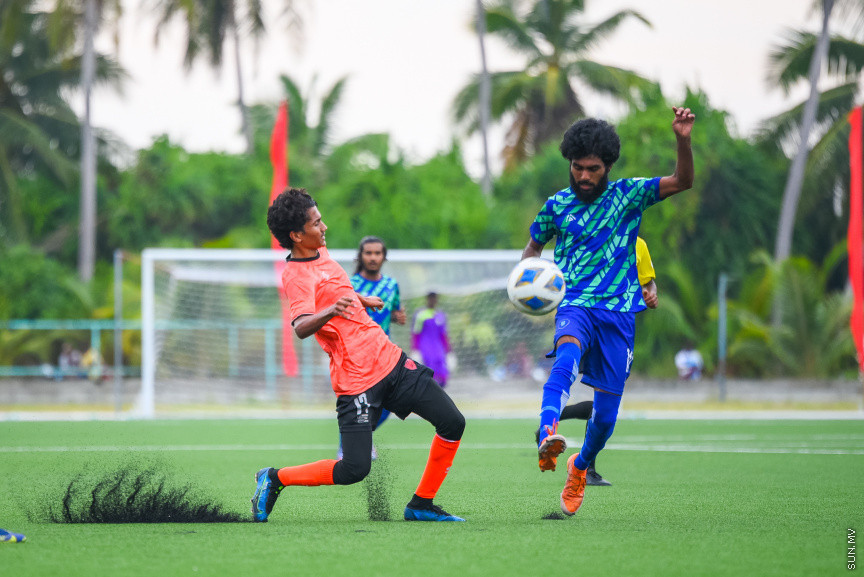 ޔޫތު ޗެމްޕިއަންޝިޕް 21/2022 ގެ ޗެމްޕިއަންކަން އީގަލްސްއިން ހޯދުން.   އީގަލްސް މި މެޗު ކާމިޔާބުކުރީ  1 - 0 ގެ ނަތީޖާ އަކުން ސުޕަ ޔުނައިޓެޑް ސްޕޯޓްސް ބަލިކޮށްގެން -- ސަން ފޮޓޯ/ މުހައްމަދު ހައްޔާން