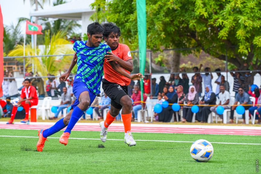 ޔޫތު ޗެމްޕިއަންޝިޕް 21/2022 ގެ ޗެމްޕިއަންކަން އީގަލްސްއިން ހޯދުން.   އީގަލްސް މި މެޗު ކާމިޔާބުކުރީ  1 - 0 ގެ ނަތީޖާ އަކުން ސުޕަ ޔުނައިޓެޑް ސްޕޯޓްސް ބަލިކޮށްގެން -- ސަން ފޮޓޯ/ މުހައްމަދު ހައްޔާން