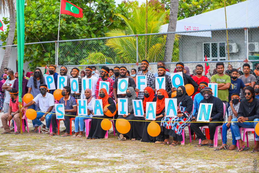ޔޫތު ޗެމްޕިއަންޝިޕް 21/2022 ގެ ޗެމްޕިއަންކަން އީގަލްސްއިން ހޯދުން.   އީގަލްސް މި މެޗު ކާމިޔާބުކުރީ  1 - 0 ގެ ނަތީޖާ އަކުން ސުޕަ ޔުނައިޓެޑް ސްޕޯޓްސް ބަލިކޮށްގެން -- ސަން ފޮޓޯ/ މުހައްމަދު ހައްޔާން