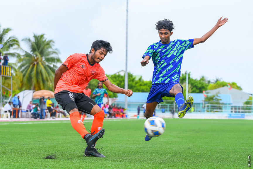 ޔޫތު ޗެމްޕިއަންޝިޕް 21/2022 ގެ ޗެމްޕިއަންކަން އީގަލްސްއިން ހޯދުން.   އީގަލްސް މި މެޗު ކާމިޔާބުކުރީ  1 - 0 ގެ ނަތީޖާ އަކުން ސުޕަ ޔުނައިޓެޑް ސްޕޯޓްސް ބަލިކޮށްގެން -- ސަން ފޮޓޯ/ މުހައްމަދު ހައްޔާން