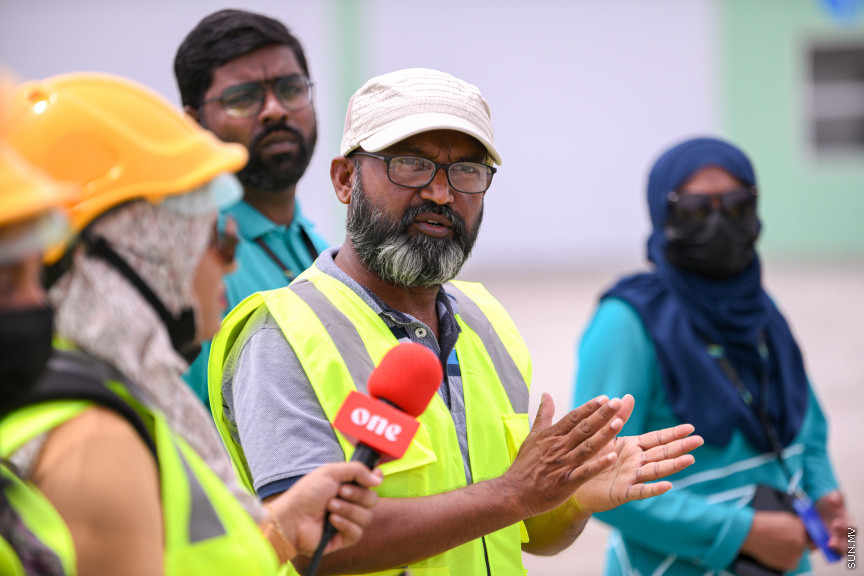 ތިލަފުށީގެ އޮޕަރޭޝަނާ ބެހޭ ގޮތުން މީޑިއާއަށް މައުލޫމާތު ދެއްވަނީ --- ސަންފޮޓޯ/ މުޙައްމަދު ހައްޔާން
