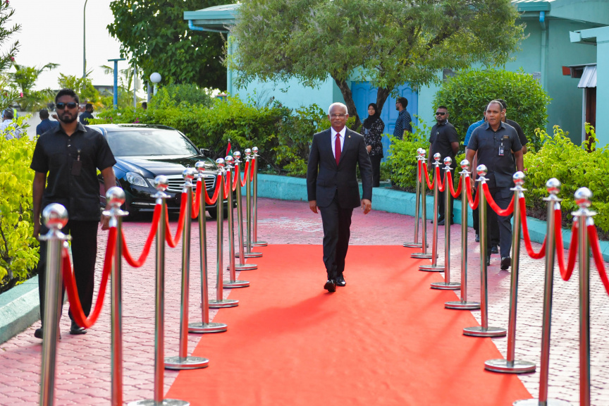 2022-10-23 ރައީސުލްޖުމްހޫރިއްޔާ ރާއްޖެއާއި ޗައިނާއިން ސިޔާސީ ގުޅުން ގާއިމުކުރިތާ 50 އަހަރު ފުރުމުގެ މުނާސަބާ ފާހަގަކުރުމުގެ ޙަފްލާގައި ބައިވެރިވެވަޑައިގެންނެވުން-- ފޮޓޯ ރައީސް އޮފީސް