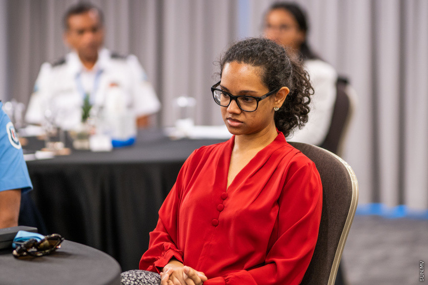 ރާއްޖޭގައި ފުރަތަމަ ފަހަރަށް ކުރިއަށް ގެންދާ ބޯޑާ ސެކިއުރިޓީ ސިމްޕޯސިއަމް ފެށުމުގެ ރަސްމިއްޔާތުގެ ތެރެއިން --- ސަން ފޮޓޯ/ އިބްރާހީމް ޝަމްވީލް