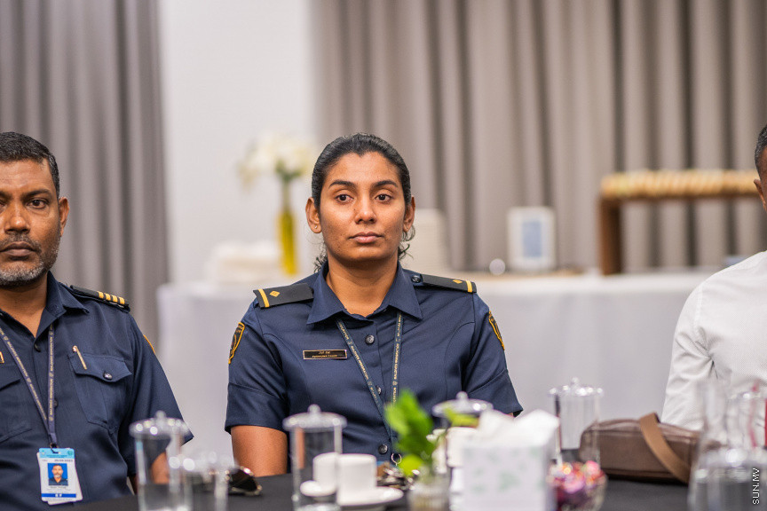 ރާއްޖޭގައި ފުރަތަމަ ފަހަރަށް ކުރިއަށް ގެންދާ ބޯޑާ ސެކިއުރިޓީ ސިމްޕޯސިއަމް ފެށުމުގެ ރަސްމިއްޔާތުގެ ތެރެއިން --- ސަން ފޮޓޯ/ އިބްރާހީމް ޝަމްވީލް
