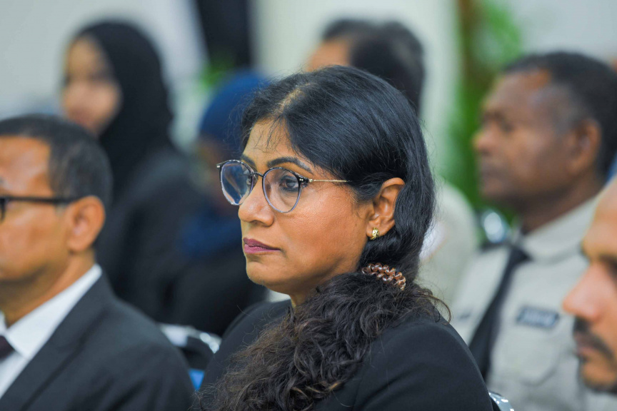އޭވިއޭޝަން ސެކިއުރިޓީ ކޮމާންޑްގެ މުވައްޒަފުންނަށް މަގާމުގެ ކުރިއެރުން ދިނުމަށް ބޭއްވި ރަސްމިއްޔާތުގެ ތެރެއިން --- ސަން ފޮޓޯ/ އިބްރާހީމް ޝަމްވީލް