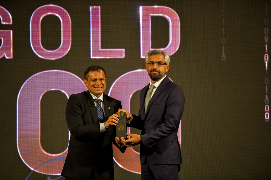 ކޯޕަރޭޓް މޯލްޑިވްސް - ގޯލްޑް 100 ގާލާ ނައިޓްގެ ތެރެއިން --- ސަން ފޮޓޯ/ އަޙްމަދު ސަދޫފް މޫސާ